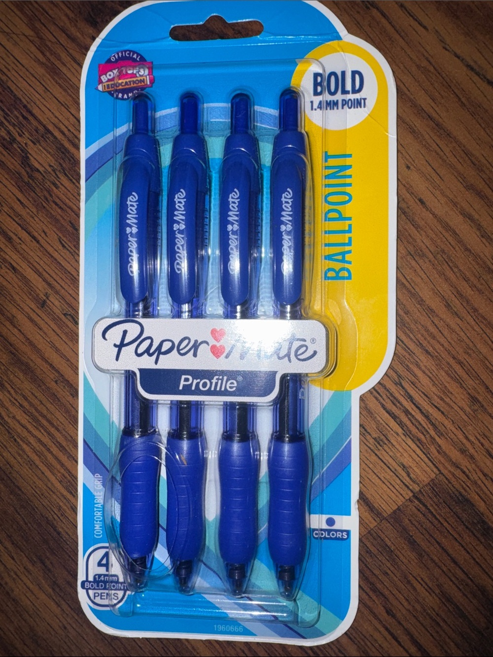 Paper mate Blue Bold Ballpoint Pens - 4 Pack C1.Bk.R.2